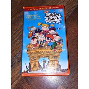 Rugrats in Paris The Movie VHS Orange Tape Nickelodeon 2000 Clamshell Case